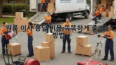 원룸 이사? 용달 비용 똑똑하게 줄이는 방법!